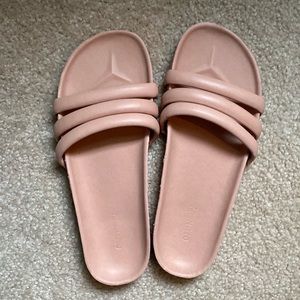 Old Navy Faux Leather Triple-Strap Sandals